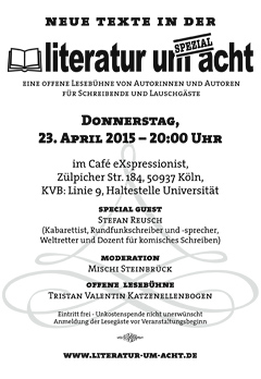 Literatur um 8 - 23.04.2015, Köln