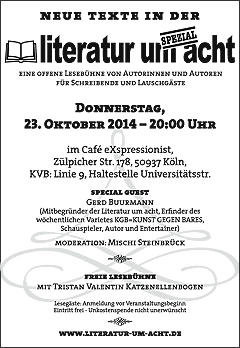 Literatur um 8 - 23.10.2014, Köln