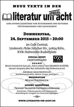 Literatur um 8 - 24.09.2015, Köln