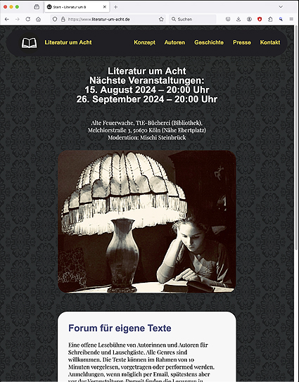 Literatur um 8 - website